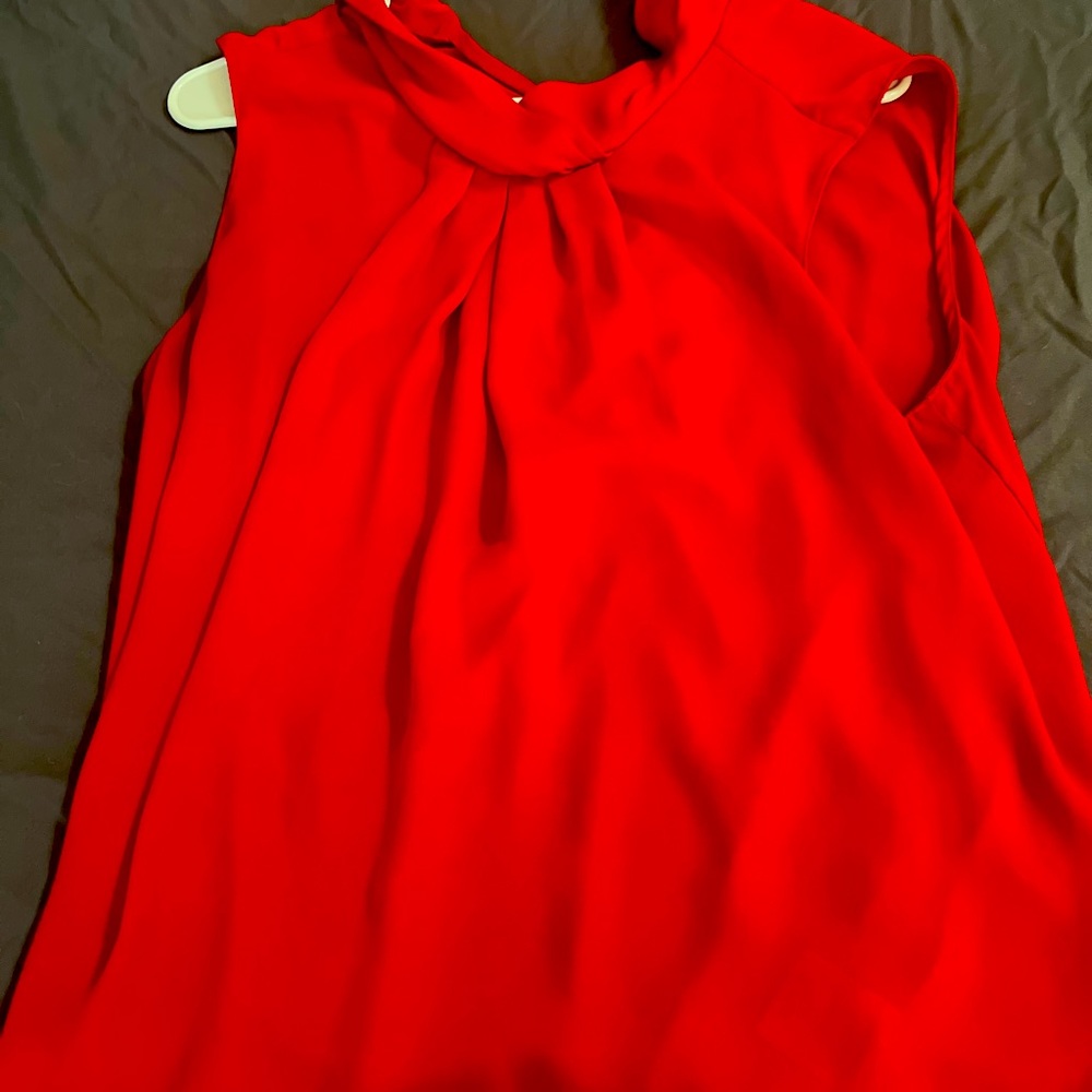 Ellen Tracy red blouse.
